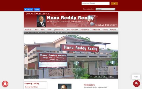Real Estate | Coimbatore - Hanu Reddy Realty