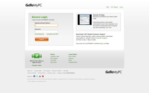 Secure Login - GoToMyPC Login - Access Your Account