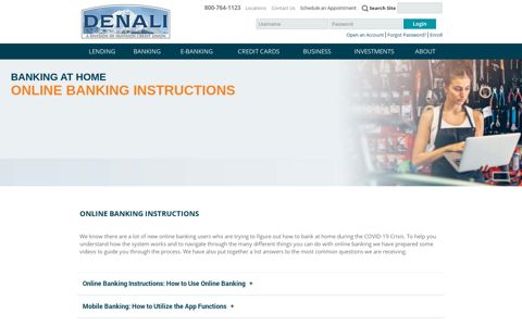 Online Banking Instructions | Denali - Denali FCU