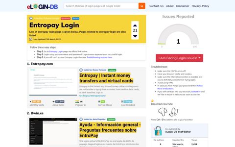 Entropay Login - A database full of login pages from all over ...