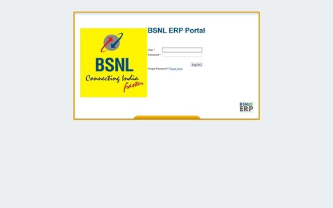 BSNL ERP Portal