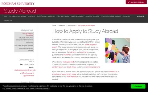 How to Apply to Study Abroad | Fordham