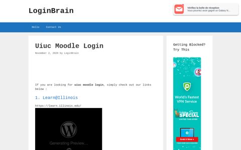 Uiuc Moodle - Learn@Illinois - LoginBrain