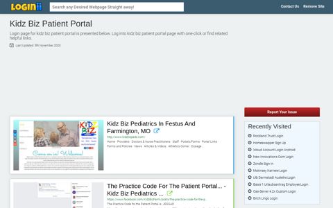 Kidz Biz Patient Portal - Loginii.com