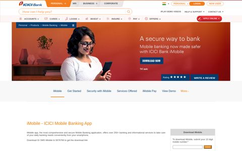 iMobile - Mobile Banking App - Download Mobile ... - ICICI Bank