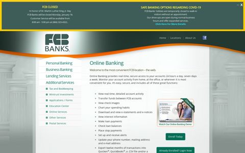 Online Banking | FCB Banks