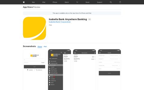 ‎Isabella Bank Anywhere Banking on the App Store