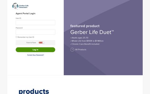 Agency Login Portal | Gerber Life Insurance