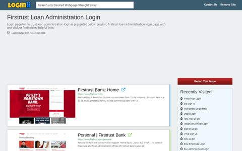 Firstrust Loan Administration Login - Loginii.com