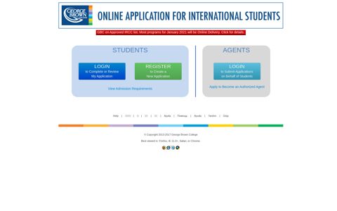 GBC International Application - George Brown College