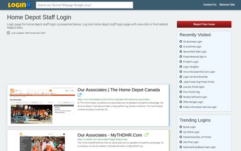 Home Depot Staff Login - Straight Path to Any Login Page!