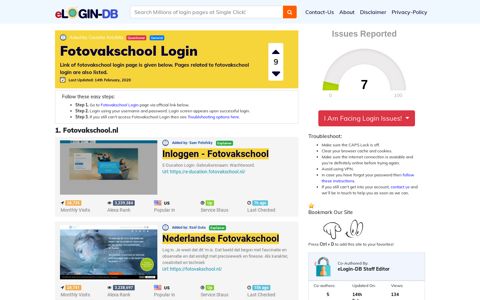 Fotovakschool Login - A database full of login pages from all ...