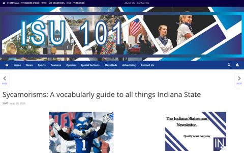 Sycamorisms: A vocabularly guide to all things Indiana State ...