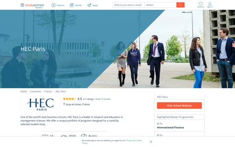 HEC Paris - Masters Portal