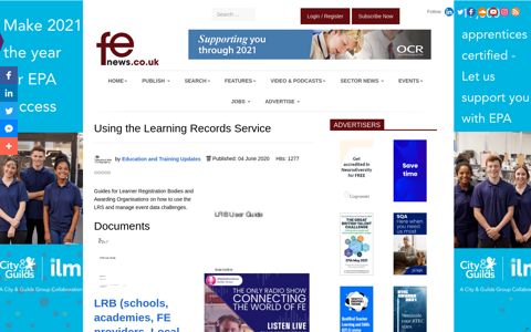 Using the Learning Records Service - FE News