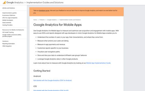 Google Analytics for Mobile Apps - Google Developers