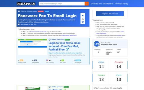 Foneworx Fax To Email Login - Logins-DB
