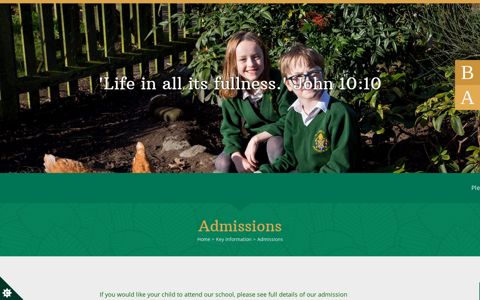 Admissions - St Peters C Of E Primary School