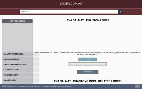 Eva Salmat : Phantom Login - Australian websites Login - logen