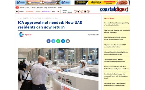 ICA approval not needed: How UAE residents can now return ...