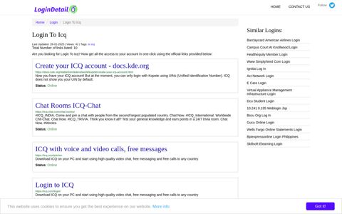 Login To Icq Create your ICQ account - docs.kde.org - https ...