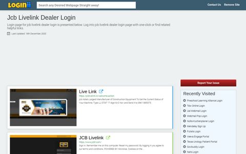 Jcb Livelink Dealer Login - Loginii.com