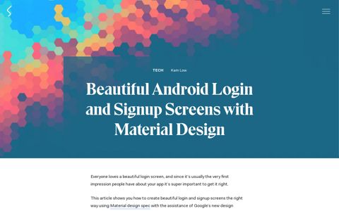 Beautiful Android Login and Signup Screens with Material ...