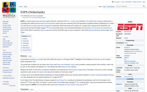 Fox Sports (Netherlands) - Wikipedia