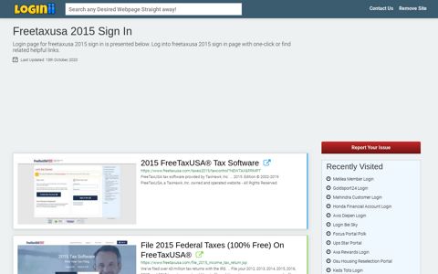 Freetaxusa 2015 Sign In - Loginii.com