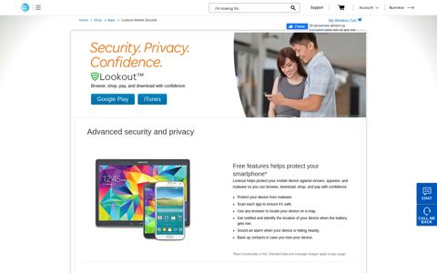 Lookout – Advanced security and privacy – AT&T