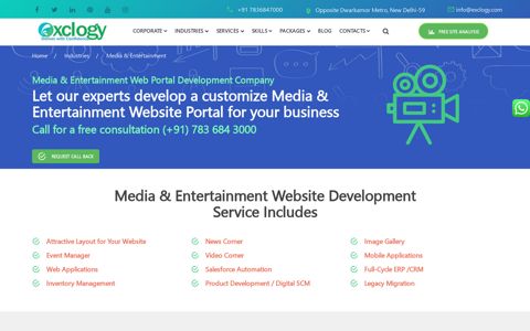 Media & Entertainment Portal, Website & Application ...