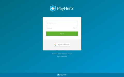 PayHero | Sign In