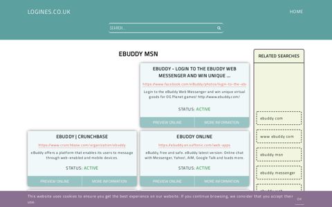 ebuddy msn - General Information about Login - Logines.co.uk