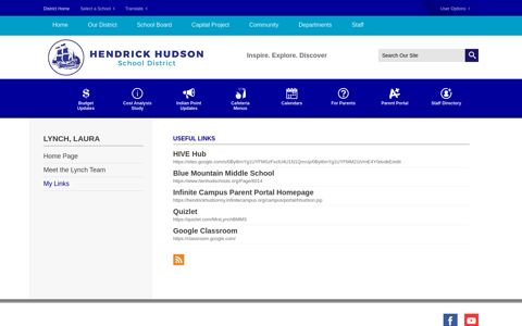 Infinite Campus Parent Portal Homepage - Hendrick Hudson ...
