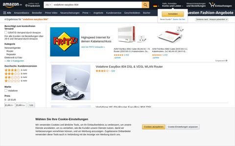 Suchergebnis auf Amazon.de für: vodafone easybox 804