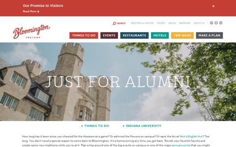 Just For IU Alumni | Things to Do in Bloomington