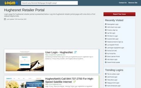 Hughesnet Retailer Portal - Loginii.com