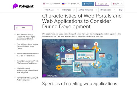 Characteristics of Web Portals and Web Applications to ...