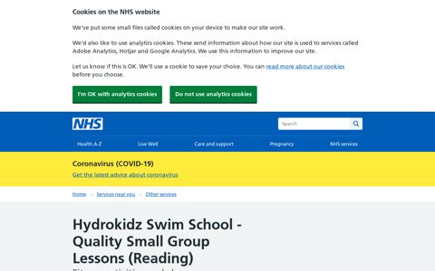 Overview - Hydrokidz Swim School - Quality Small Group ...