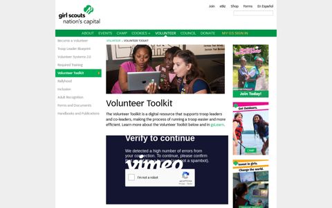 Volunteer Resources | GSCNC - Girl Scouts of Nation's Capital