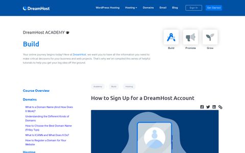 How to Sign Up for a DreamHost Account