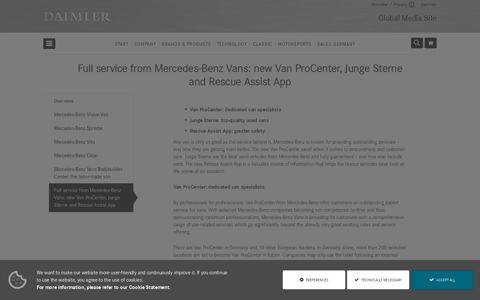 Full service from Mercedes-Benz Vans: new Van ProCenter ...