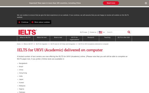 IELTS for UKVI Academic