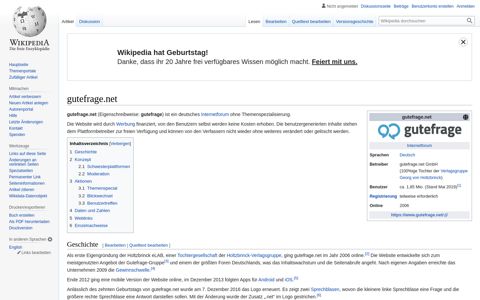 gutefrage.net – Wikipedia