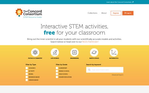 STEM Resource Finder - Concord Consortium