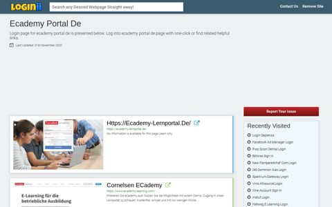 Ecademy Portal De - Loginii.com