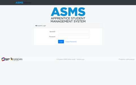 Student ASMS Online: Student login