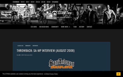 Throwback: SA-MP Interview (August 2008) – GTANet.com