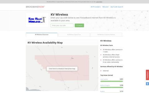 KV Wireless | Broadband Provider | BroadbandNow.com