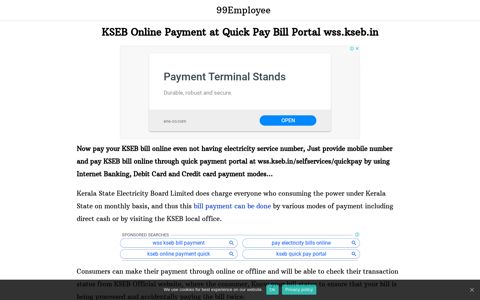 KSEB Online Payment at Quick Pay Bill Portal wss.kseb.in